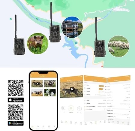 Cameră de vânătoare și supraveghere 4G HC-910Pro fotografie 3