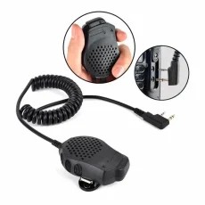 Microfon cu buton PTT dublu pentru stația radio Baofeng UV-82